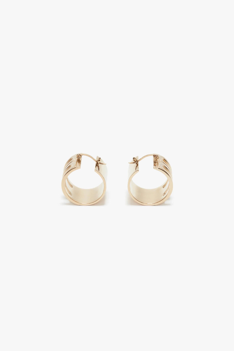 Victoria Beckham Dorian Hoop Earrings In Gold outlook