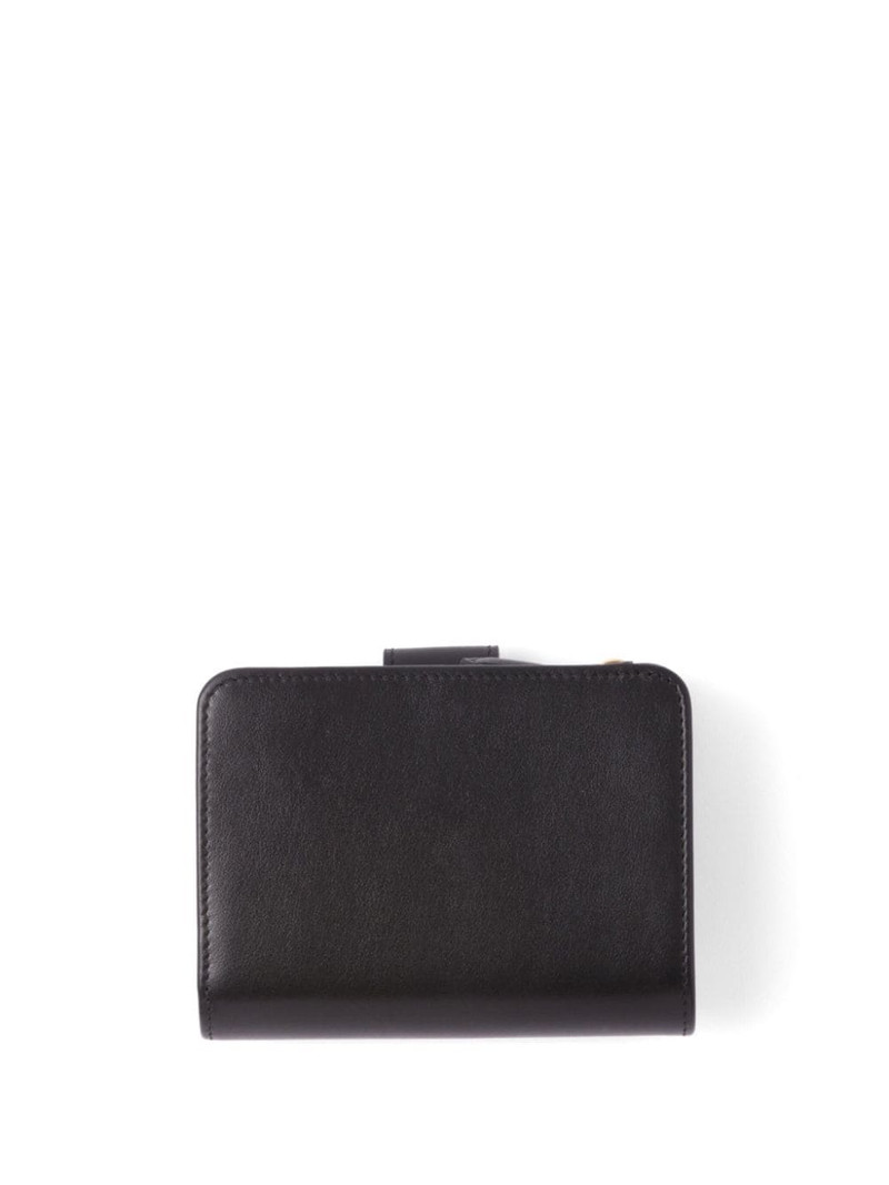 Prada triangle-logo leather bi-fold wallet outlook