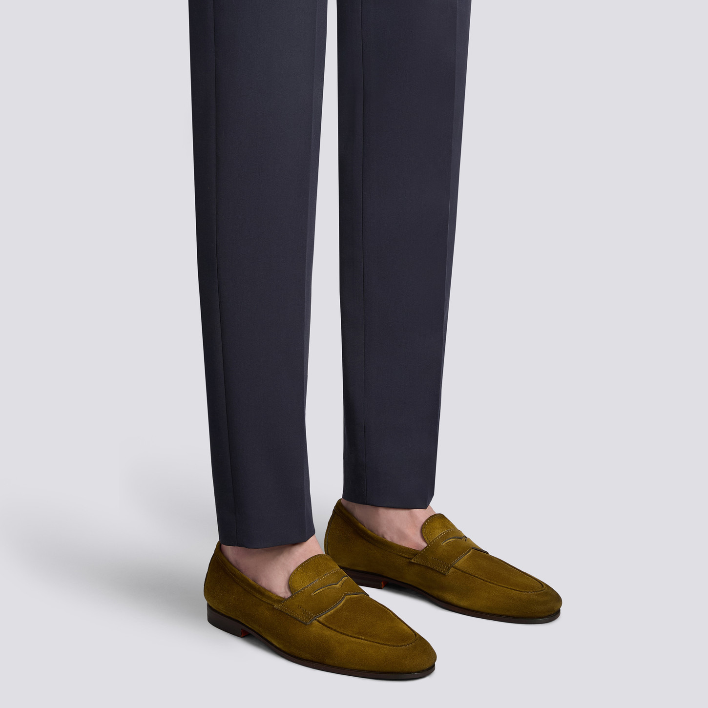 Men's green suede Carlo loafer - 2