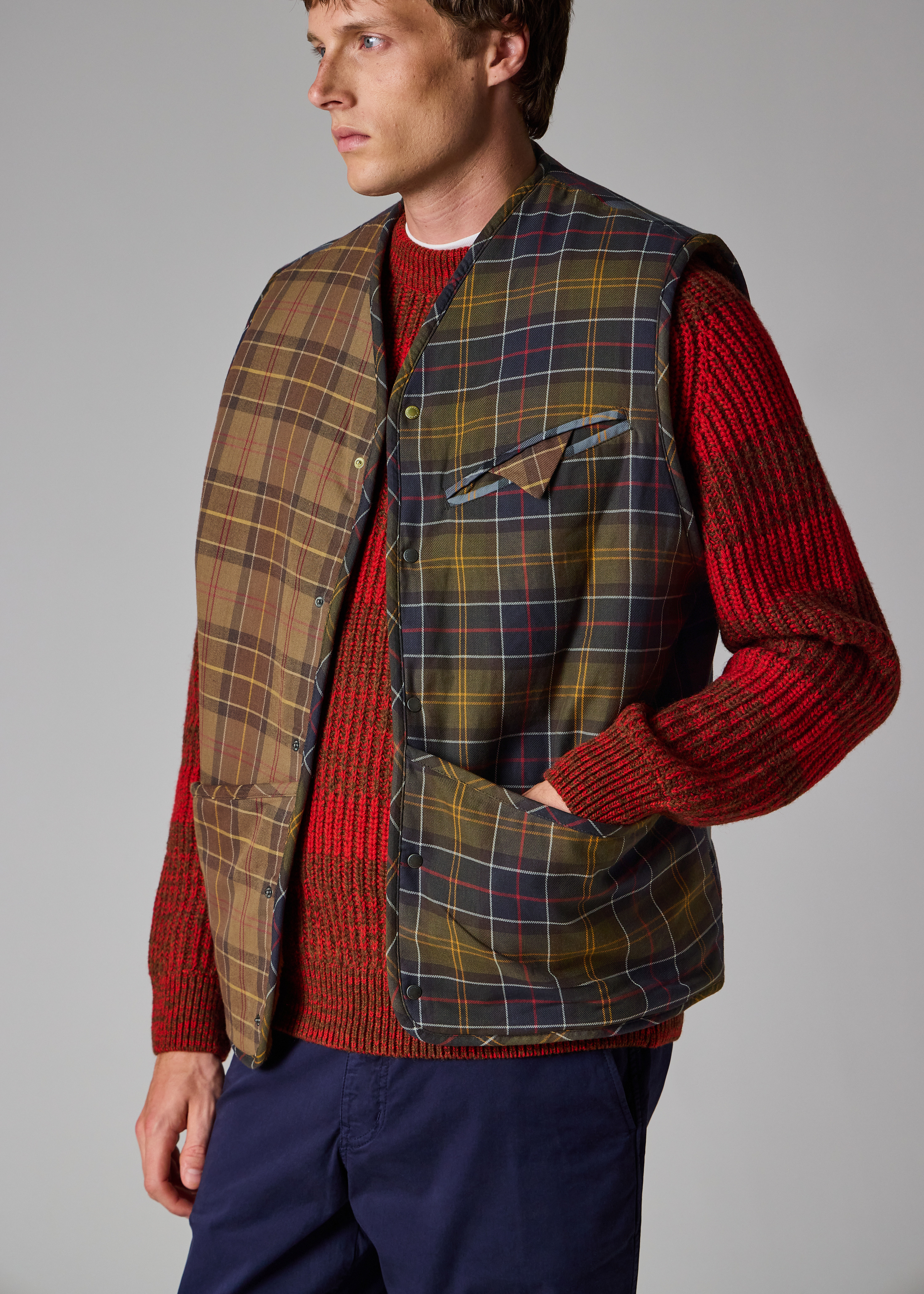 Paul Smith loves Barbour - Mixed Tartan Warm Pile Liner - 7