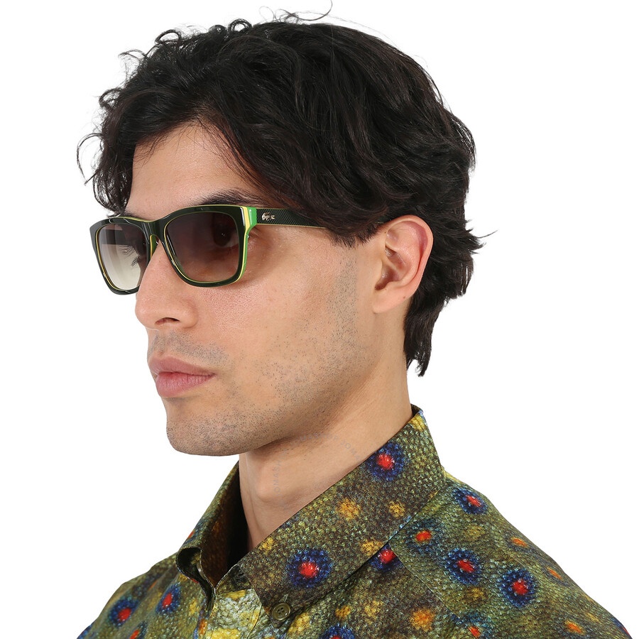 Lacoste Green Gradient Square Men's Sunglasses L683S 315 55 - 2