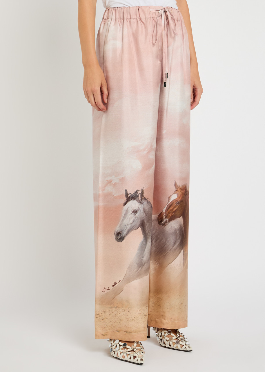 The Attico Printed Silk Trousers - 2