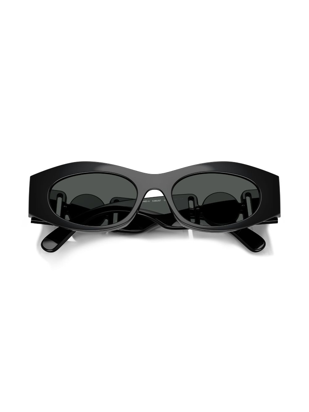 engraved-Medusa plaque sunglasses - 5