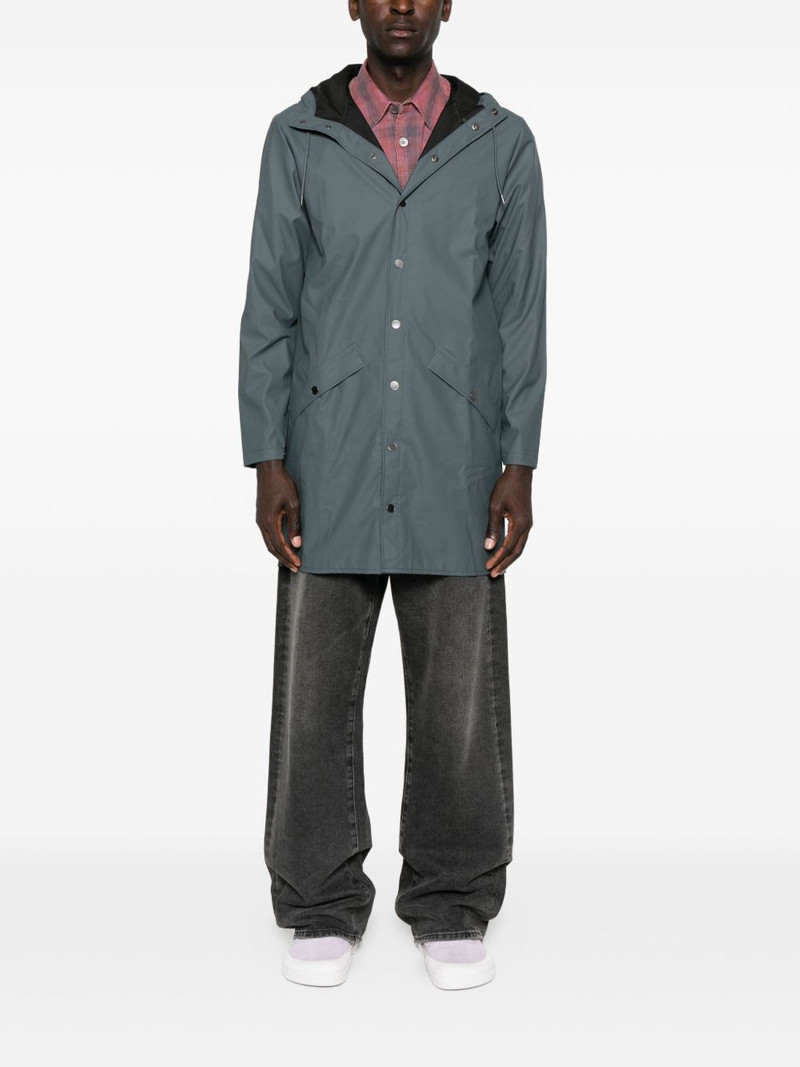 RAINS snap-button hooded raincoat outlook