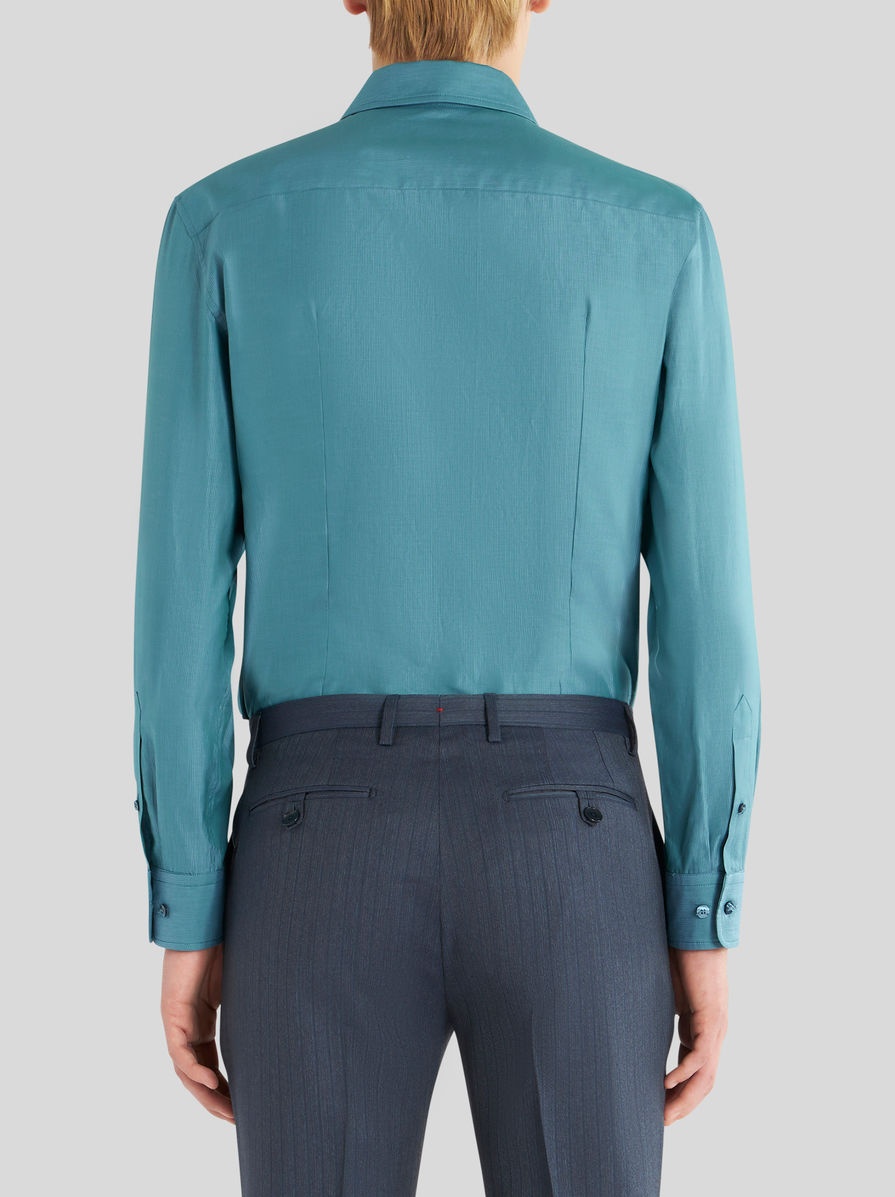 COTTON SHIRT WITH MINI LOGO - 4