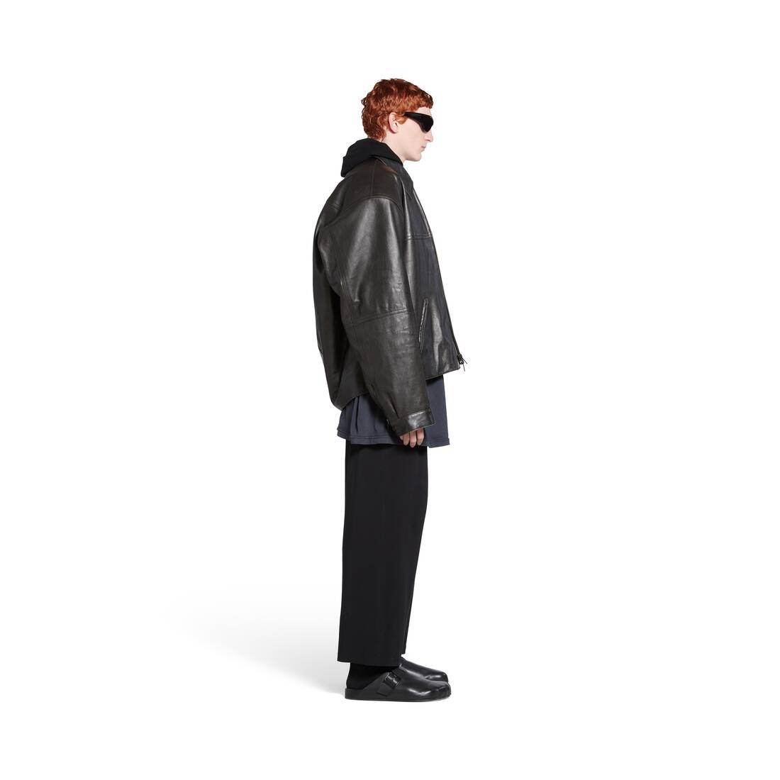 Men's Cocoon Kick Jacket in Black - 3