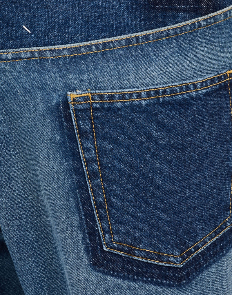 Denim slip technique' oversized jeans 6