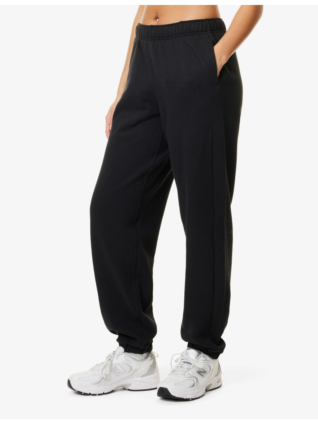 Tapered-Leg Cotton-Blend Jogging Bottoms - 3