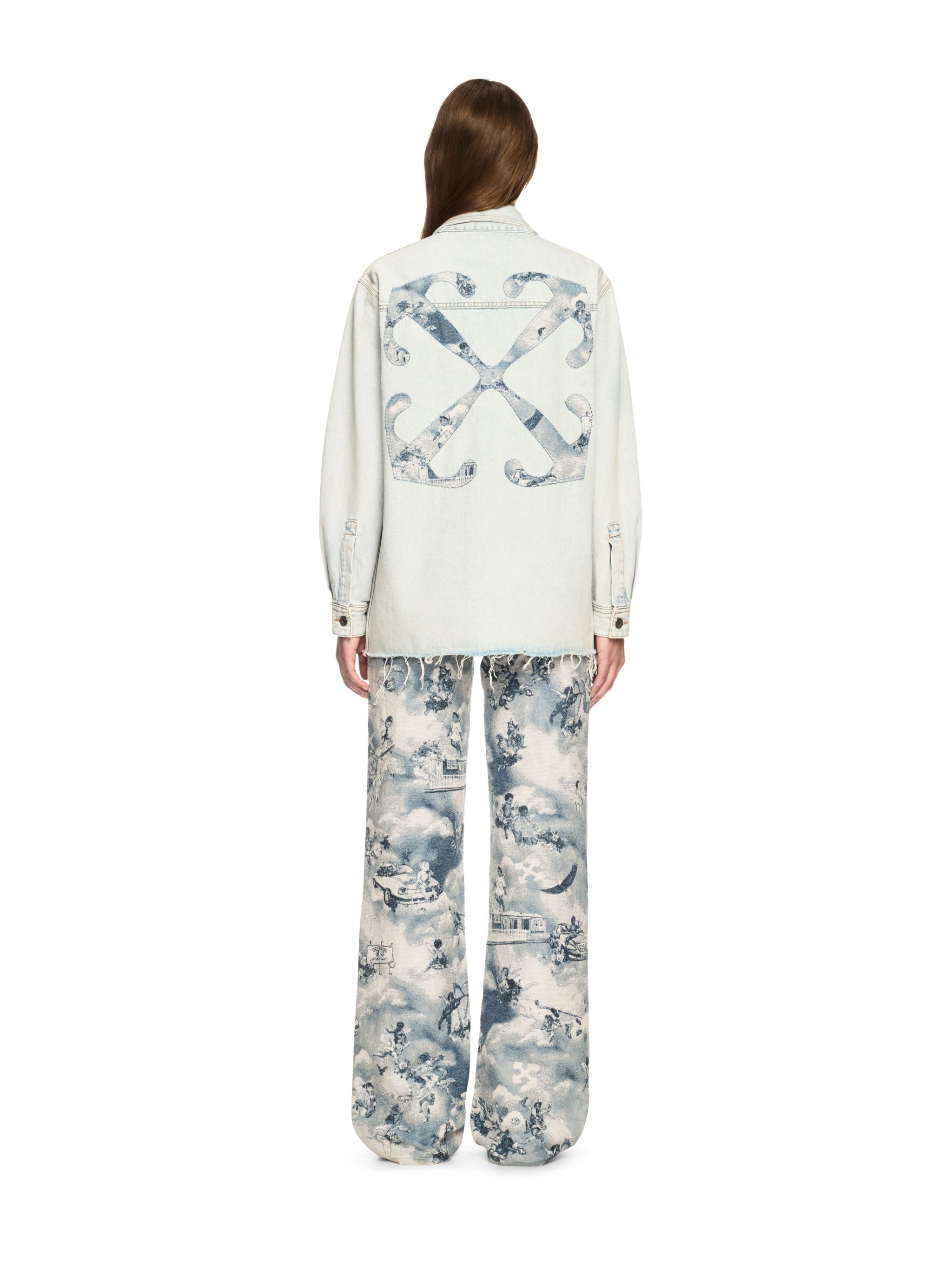 White Denim Fresco Arrow Shirt Jacket - 4