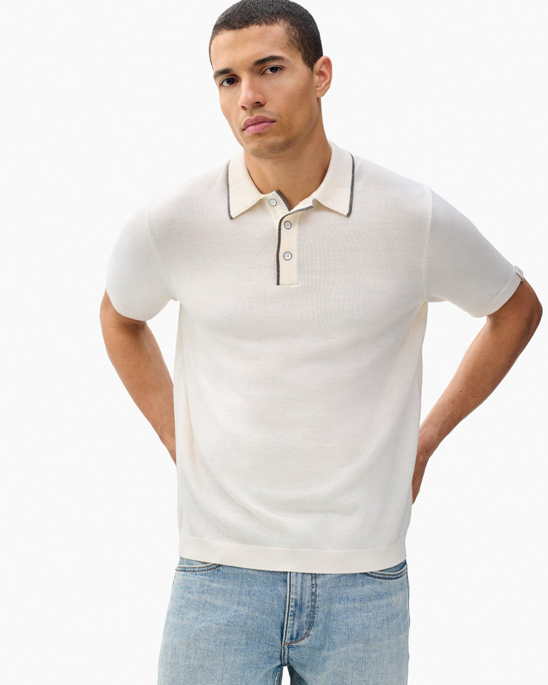 Crawford Wool-Cashmere Knit Polo 5