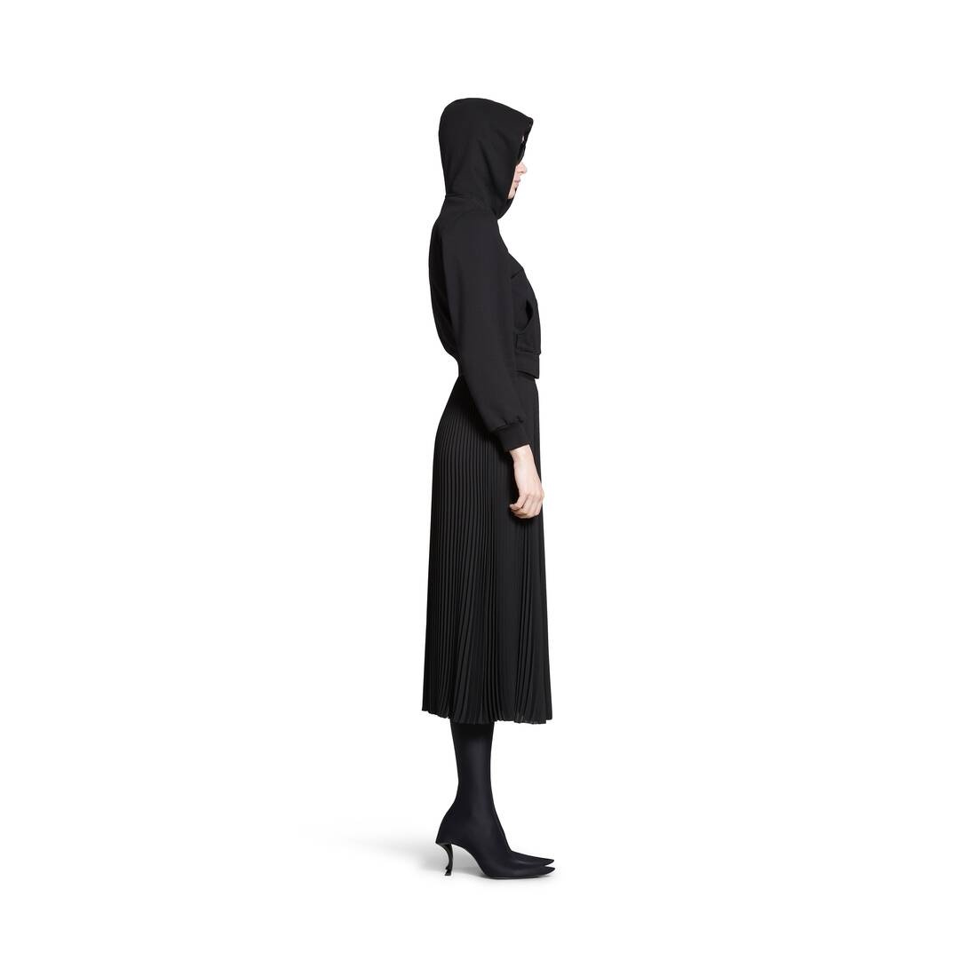 Women's Elastic Skirt in Black - 3