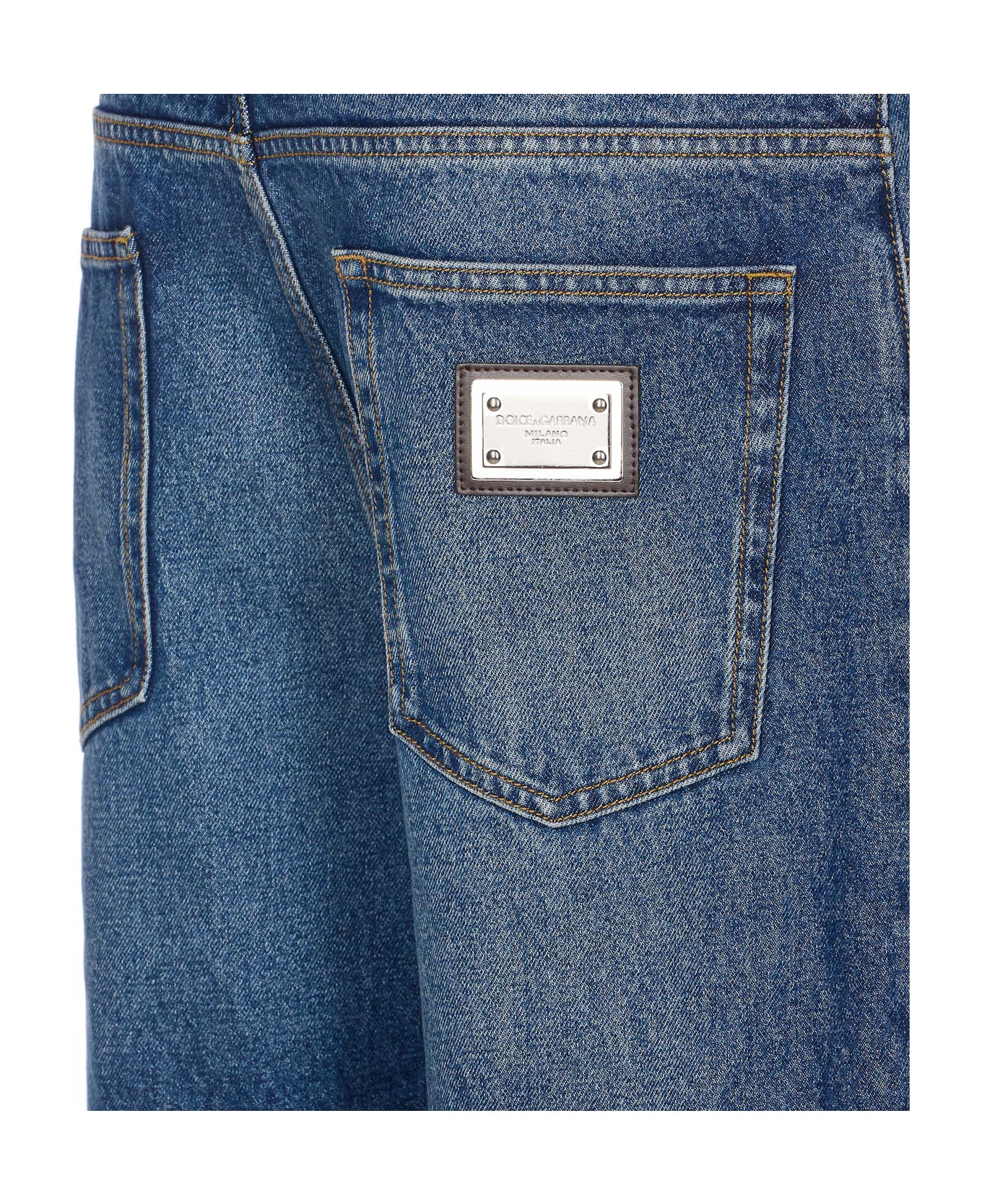 Plaque Logo Jeans - 3