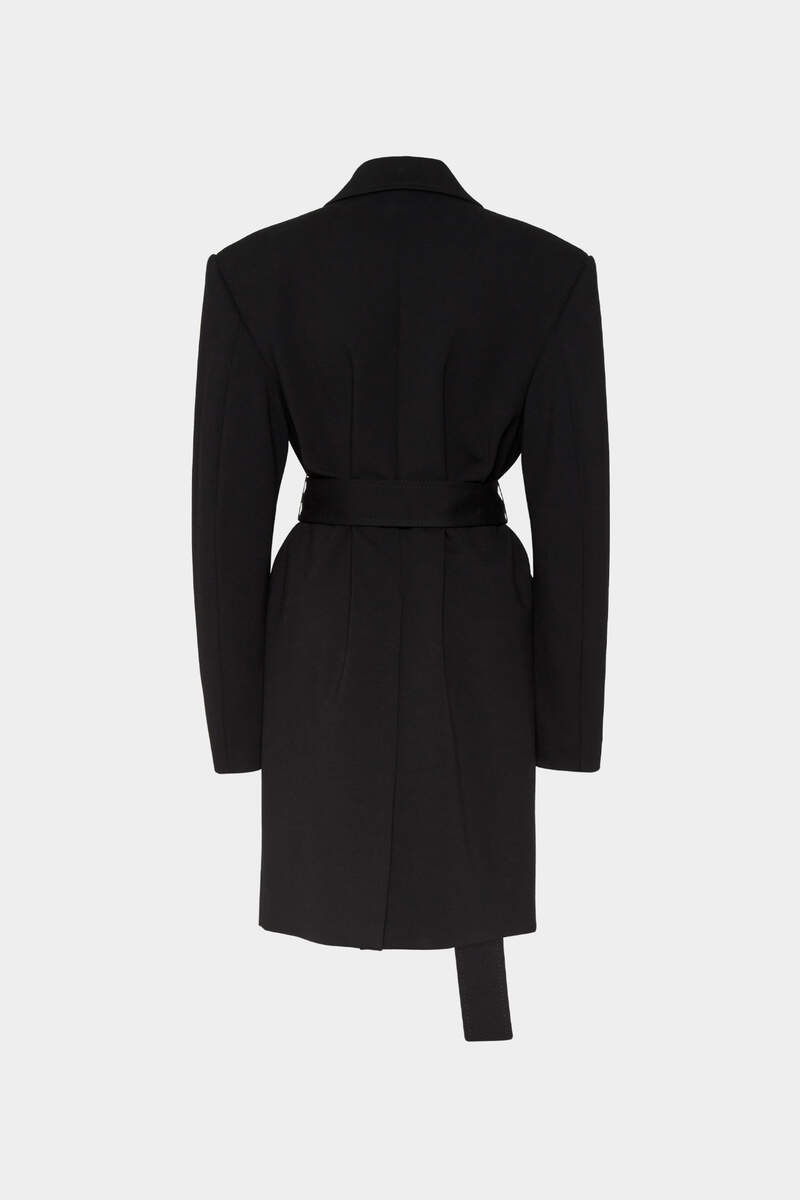 JERSEY WAIST TIE COAT - 2