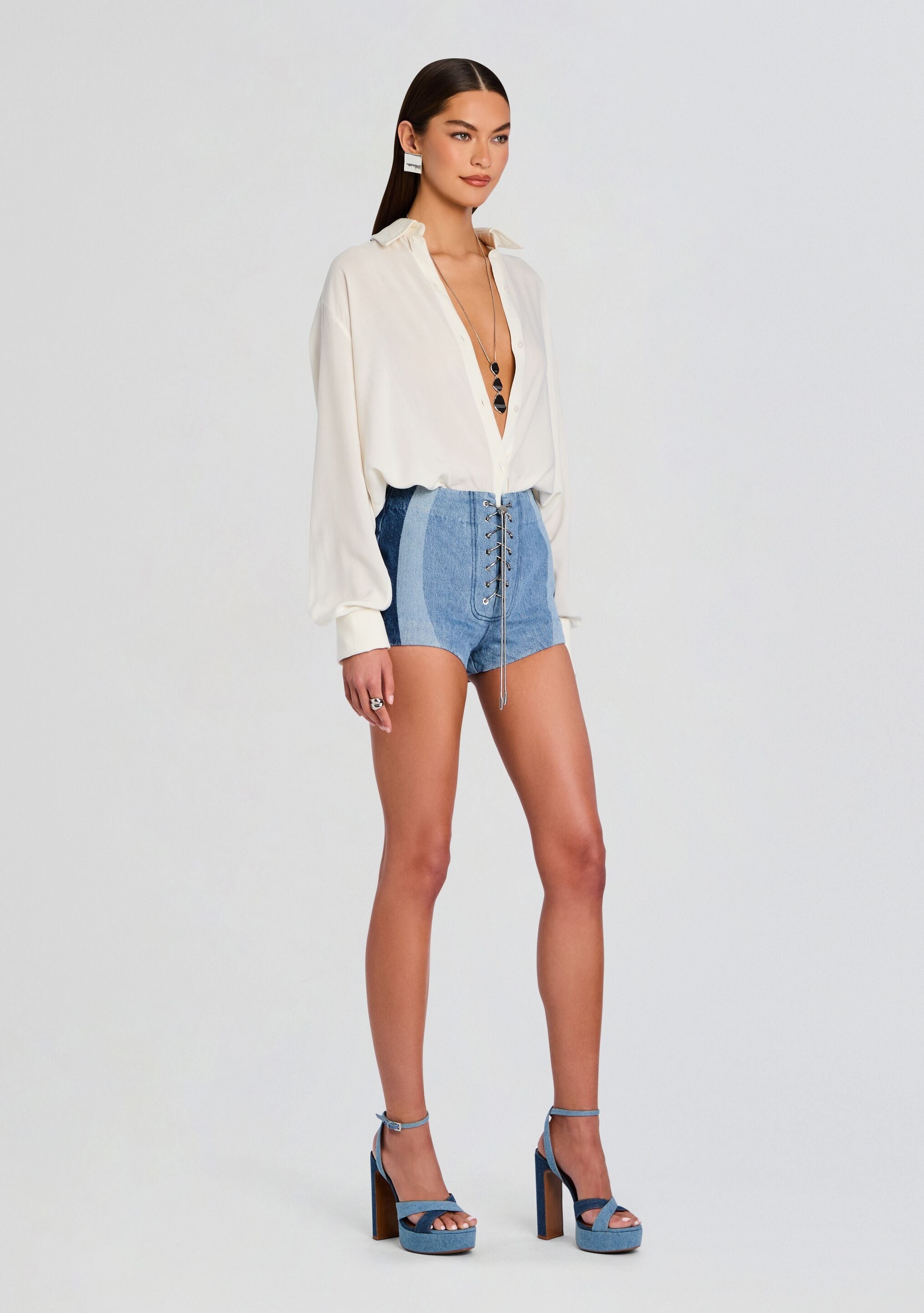 ALEYNA DENIM SHORT - 3