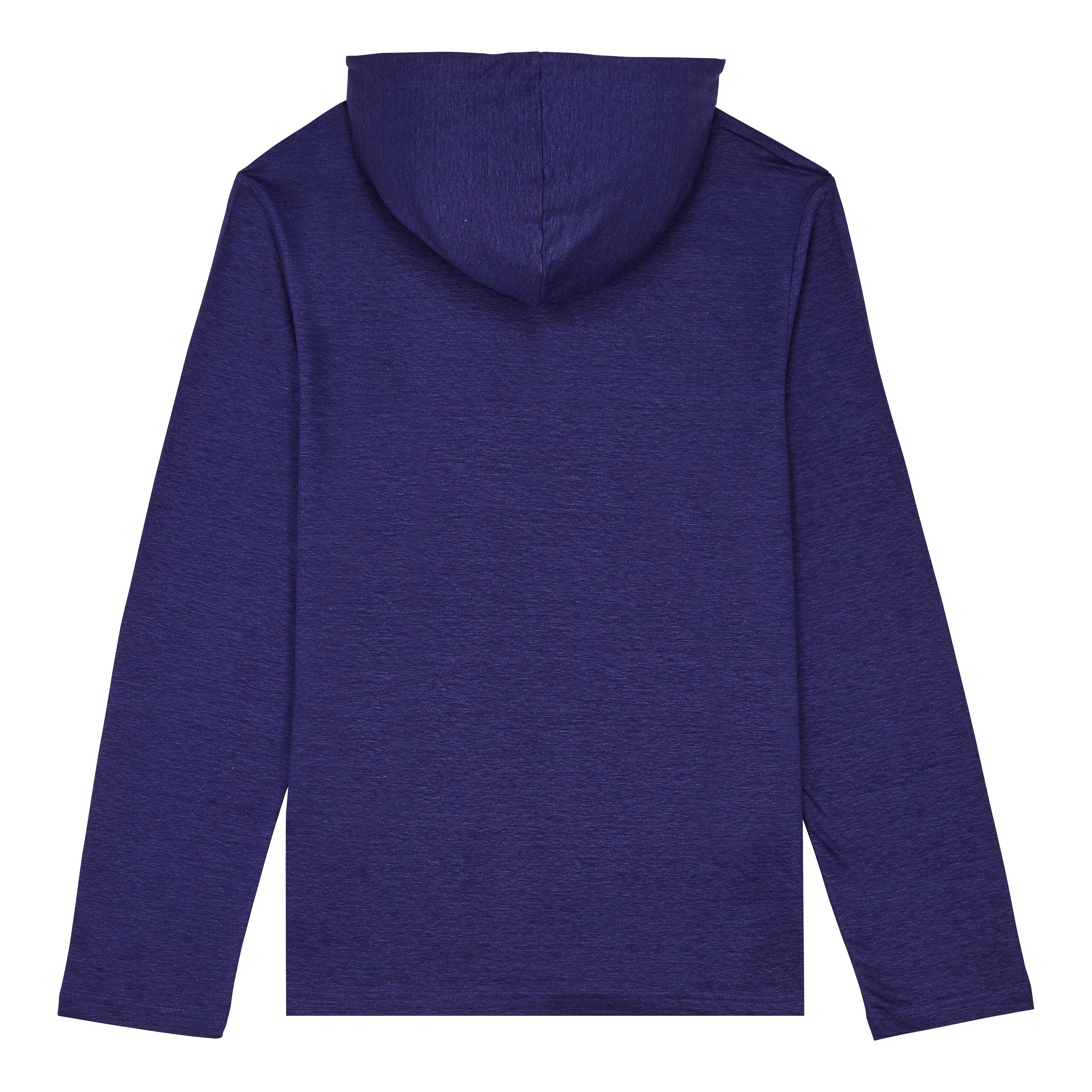 Men Linen Long-sleeves Hoodie T-shirt - 2