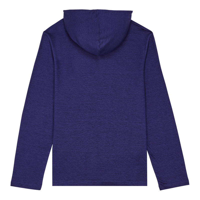 Men Linen Long-sleeves Hoodie T-shirt 2