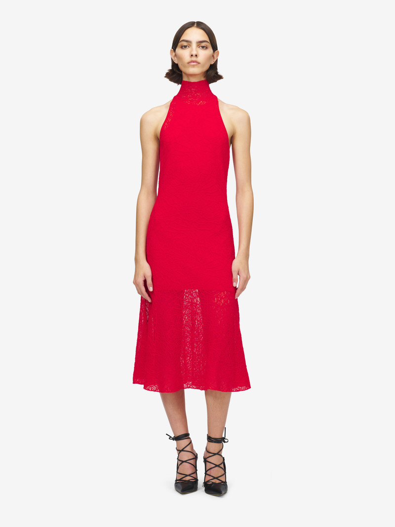 Alexander McQueen Spider Lace Midi Dress outlook