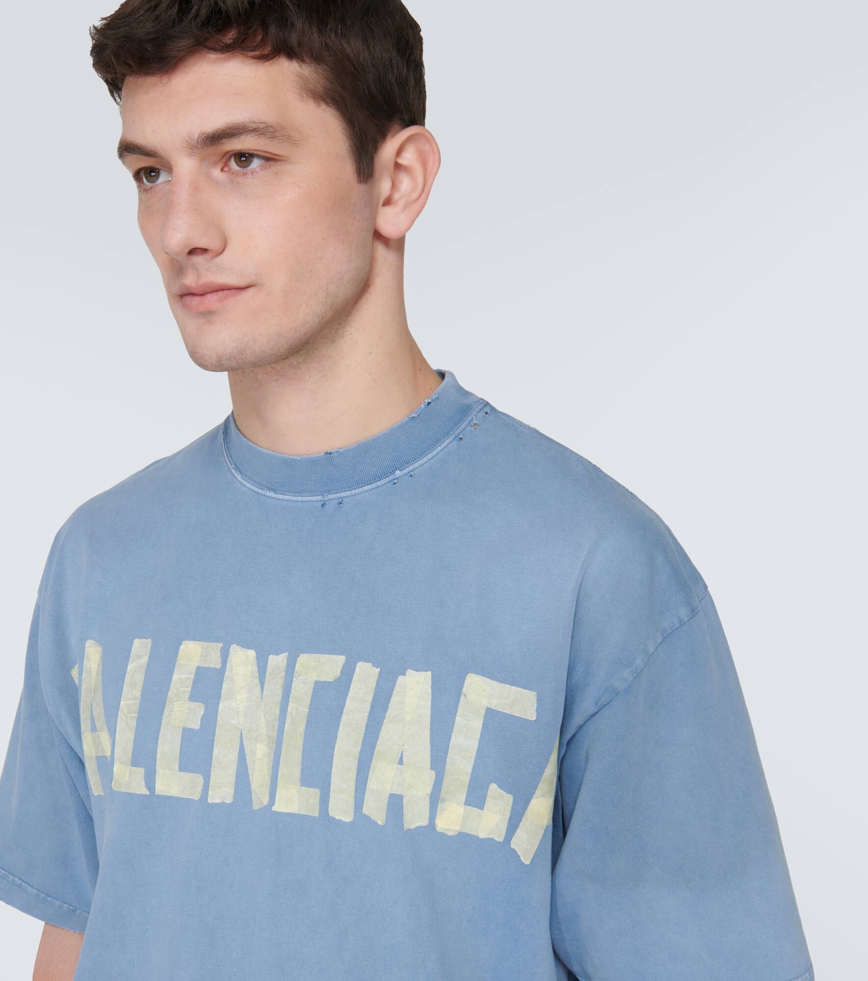 Tape Type cotton jersey T-shirt - 5