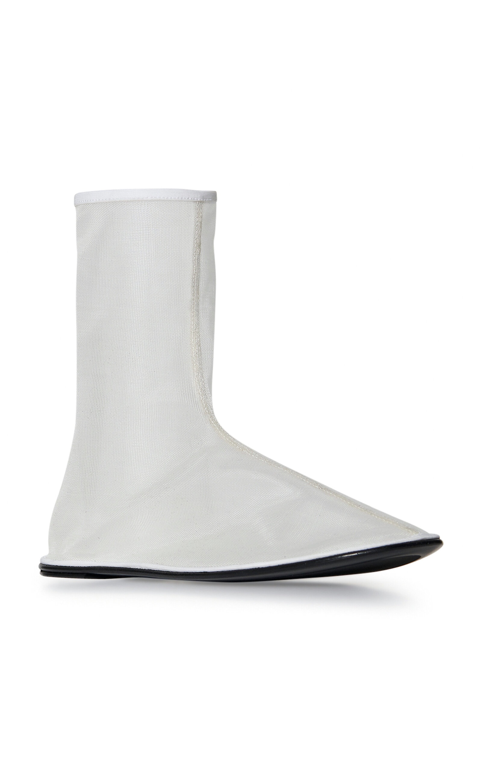 Sock Mesh Ankle Boots white - 2