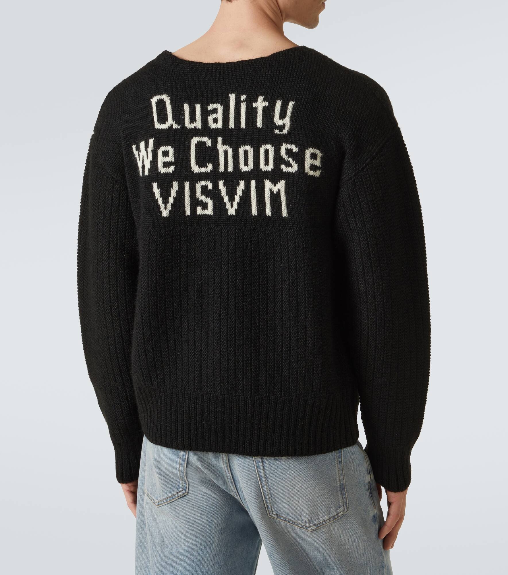 Logo wool and mohair-blend sweater - 4
