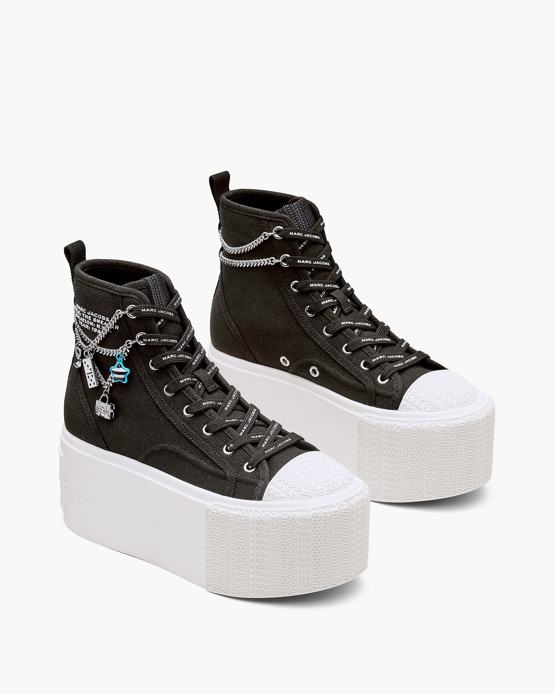 スニーカー The High Top Sneakers - Marc Jacobs - Cotton - Printed 0400020488672_BLACK?wid=600&