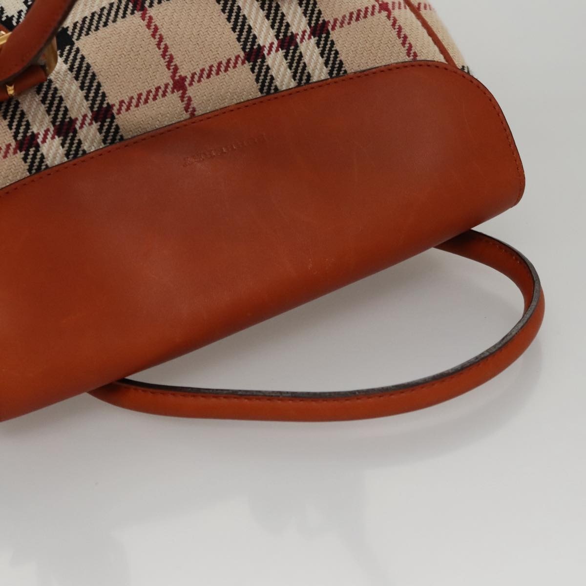 Burberry Nova Check Hand Bag Canvas Beige - 7