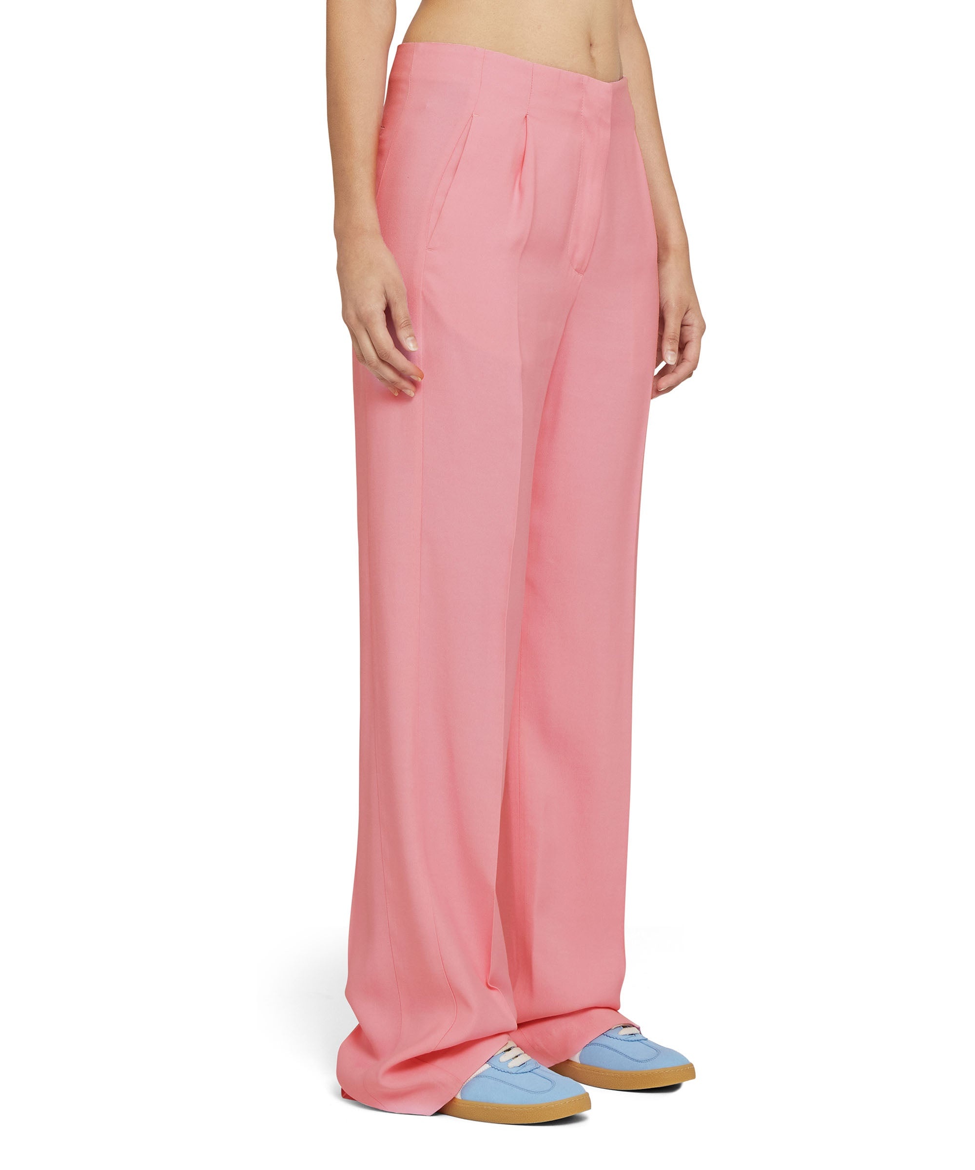Tailored viscose full-length pleated pants - 5