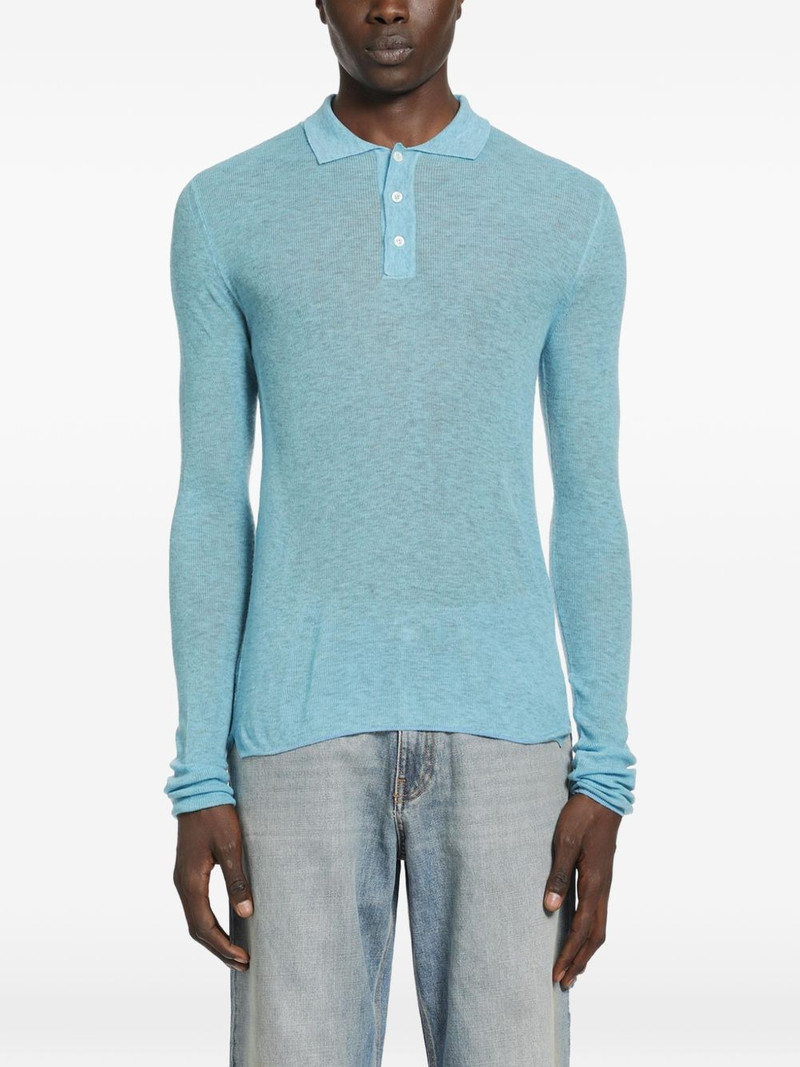 buttoned polo shirt 1