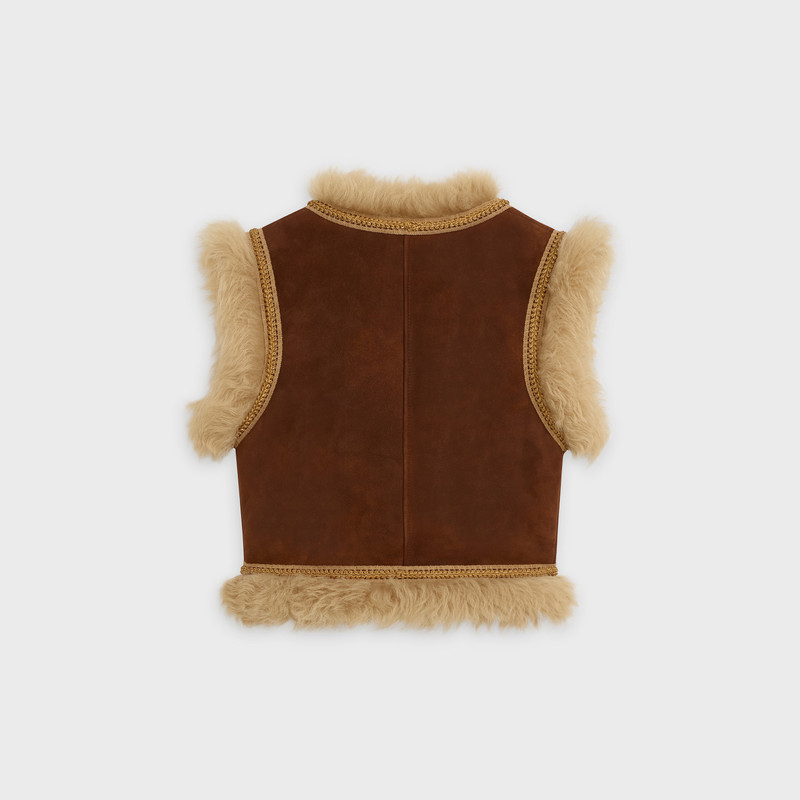 CELINE AFGHAN WAISTCOAT IN SHEEPSKIN outlook