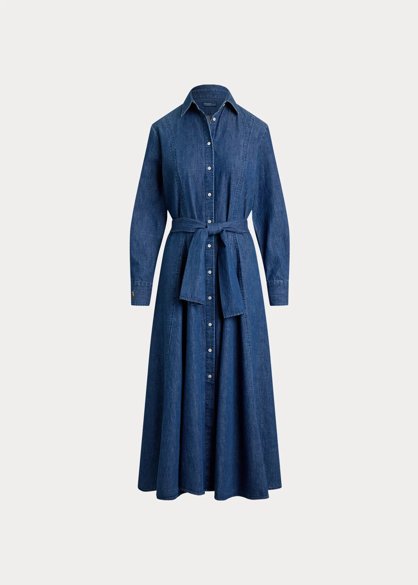 Chambray Tie-Waist Shirtdress - 1