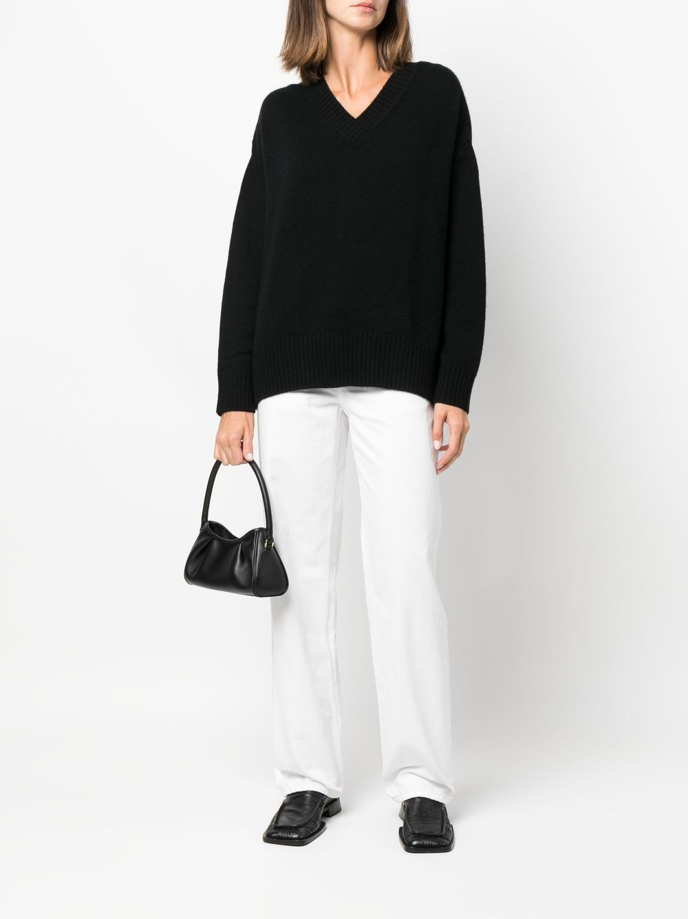 V-neck cashmere jumper - 2