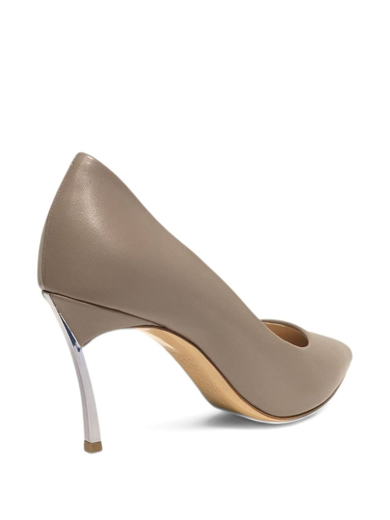 80mm Samurai Blade pointed-toe metallic-heel pumps 4