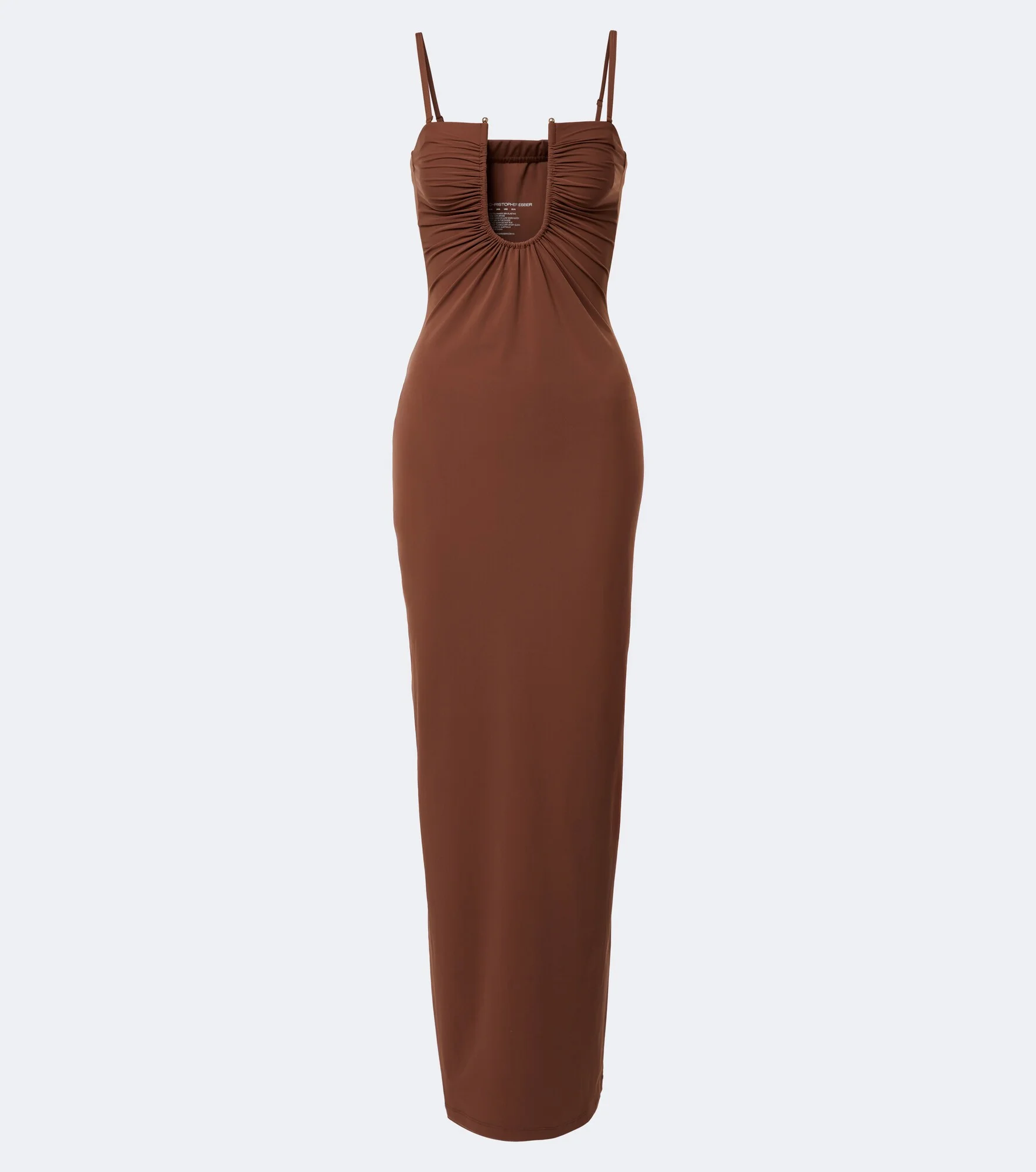 Arced ruched maxi dress - 1