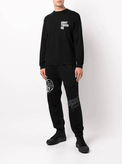 UNDERCOVER slogan-print long-sleeve T-shirt outlook