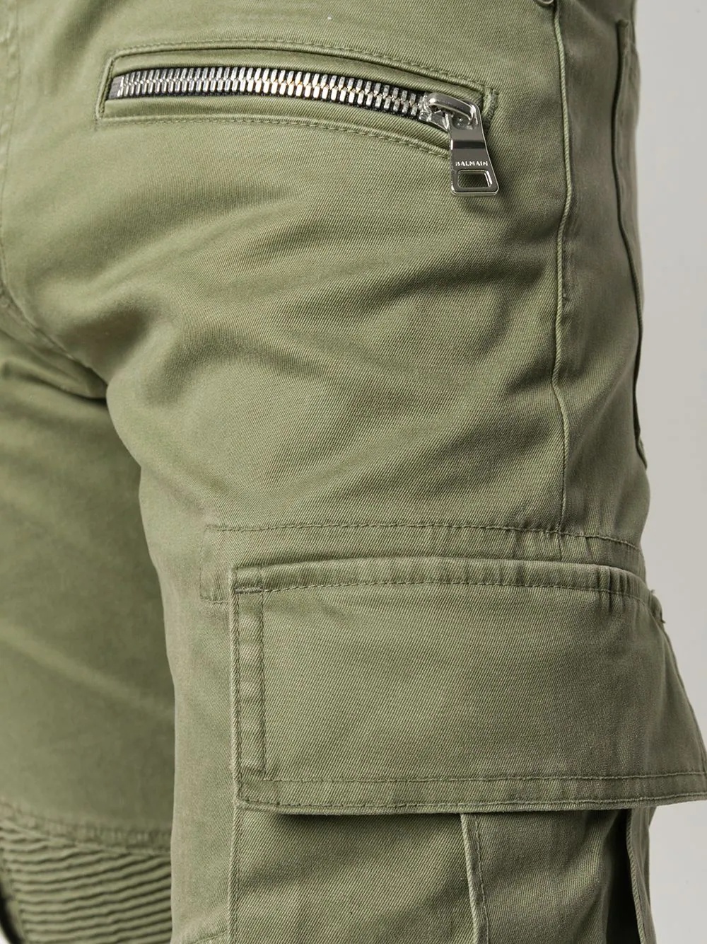 tapered fit cargo trousers - 5