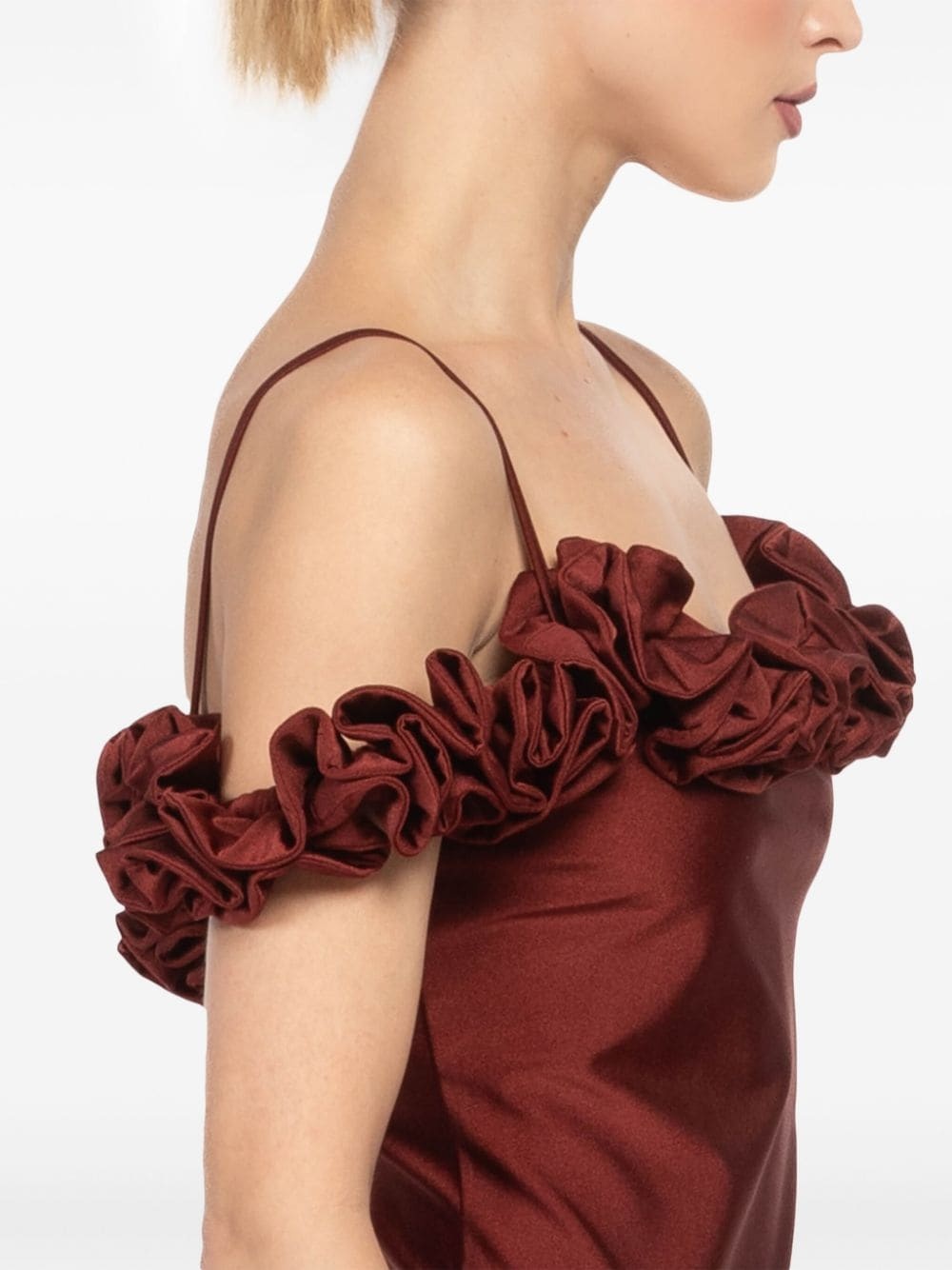 ruffled midi dress - 7
