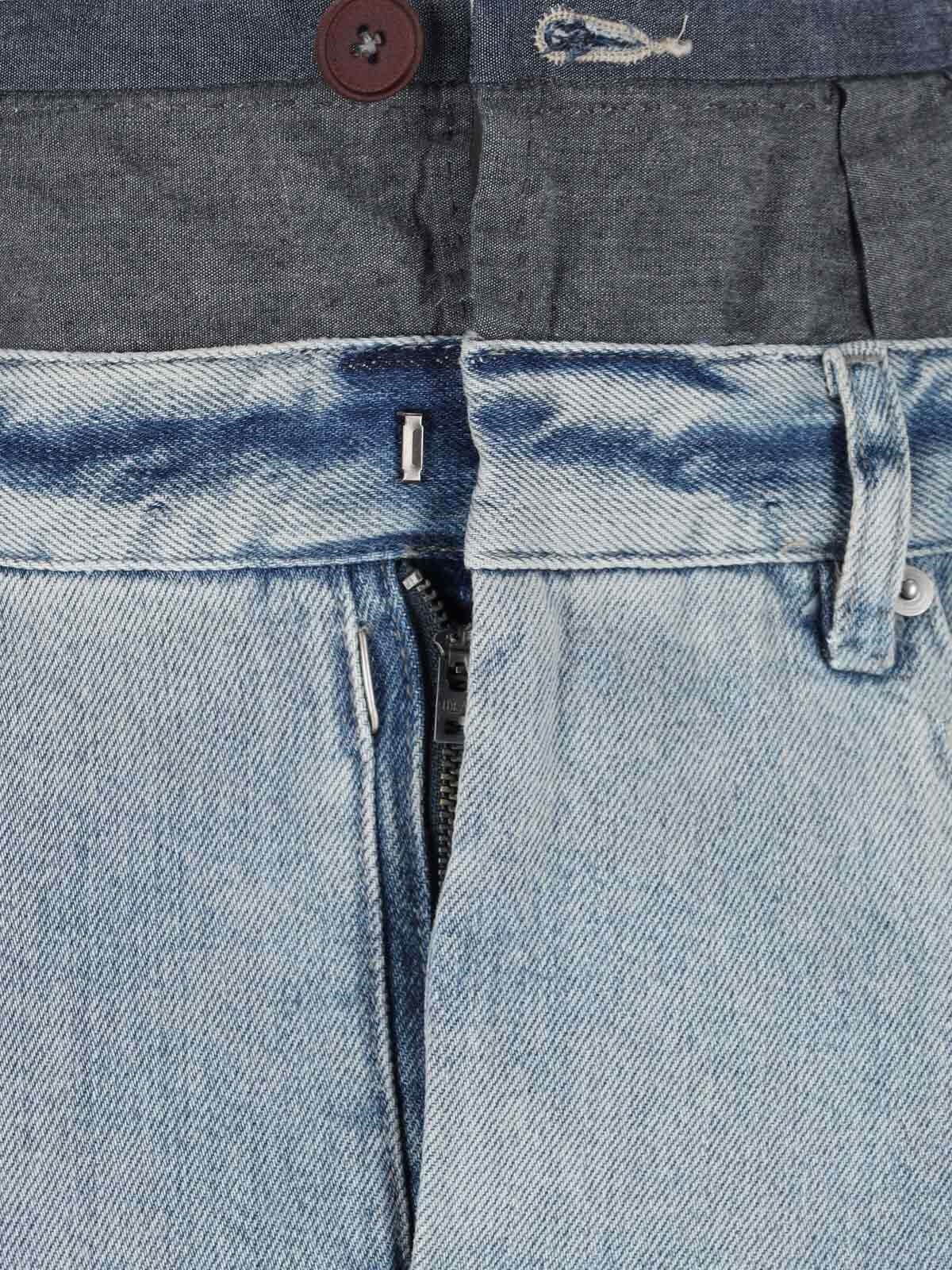 'ANONIMITY OF THE LINING' DENIM MAXI SKIRT - 5