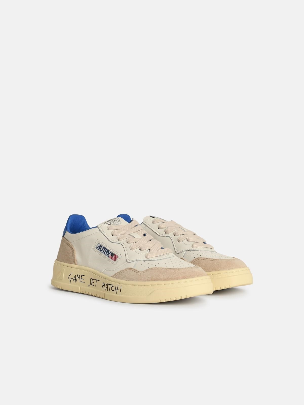 'MEDIALIST' WHITE LEATHER SNEKER - 2