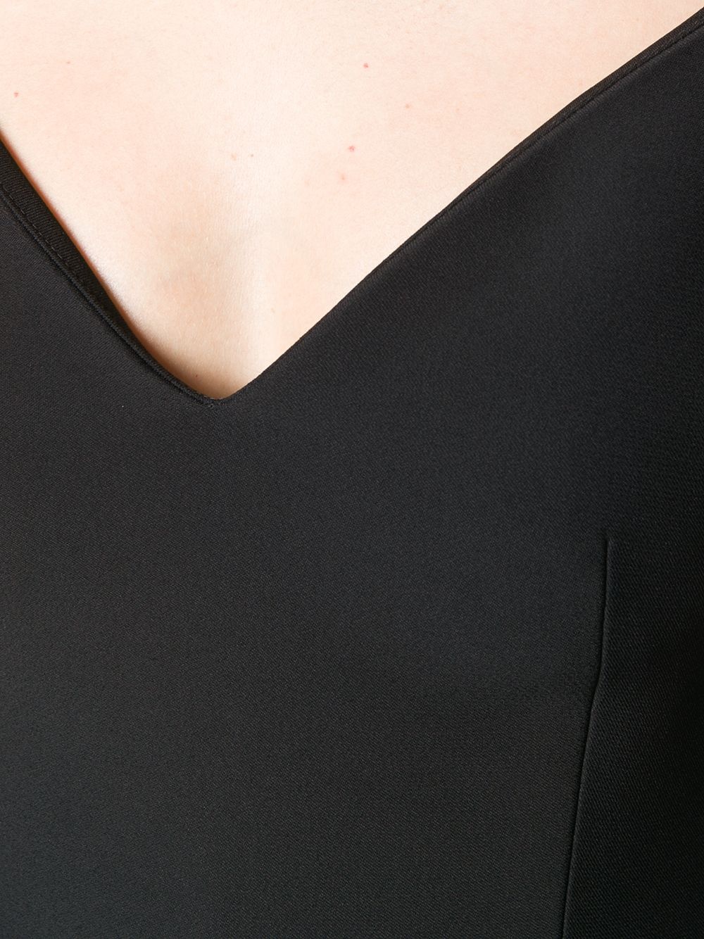 mid-length v-neck dress - 5