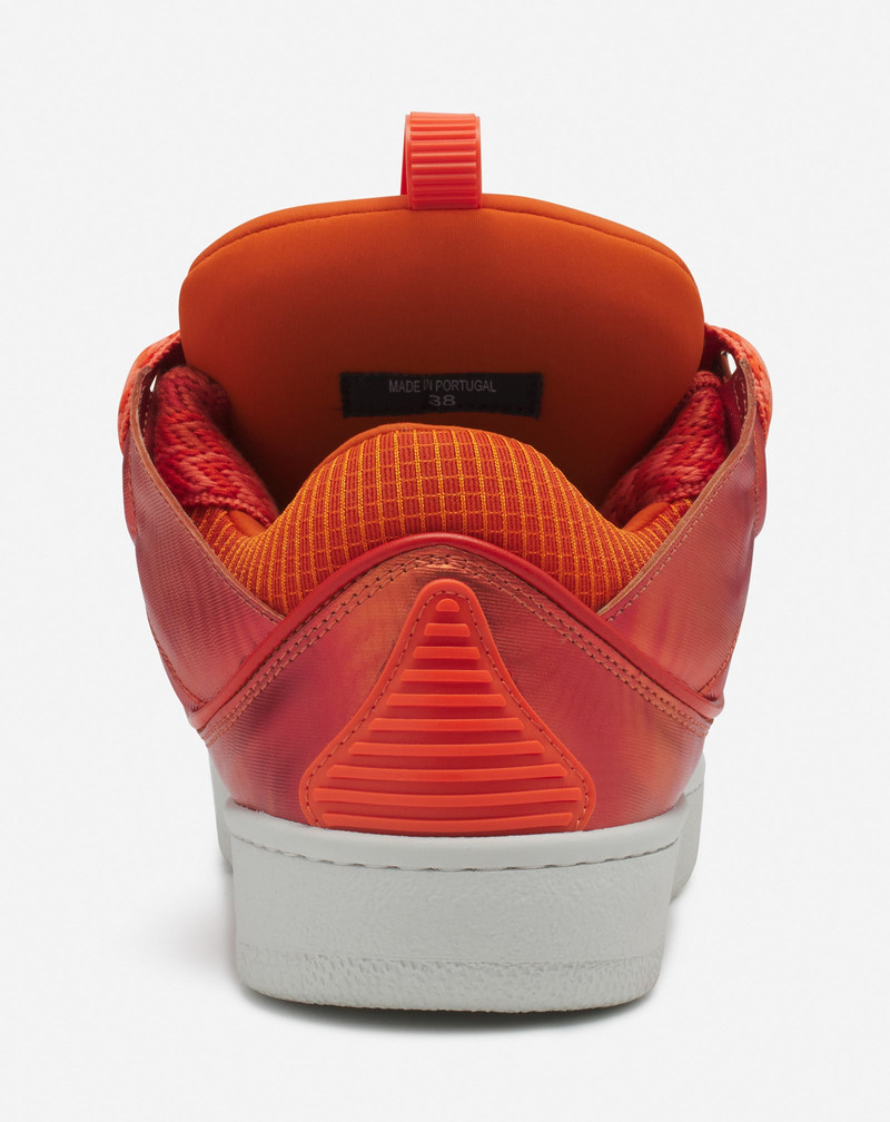 CURB HOLOGRAM-EFFECT LEATHER SNEAKERS 3