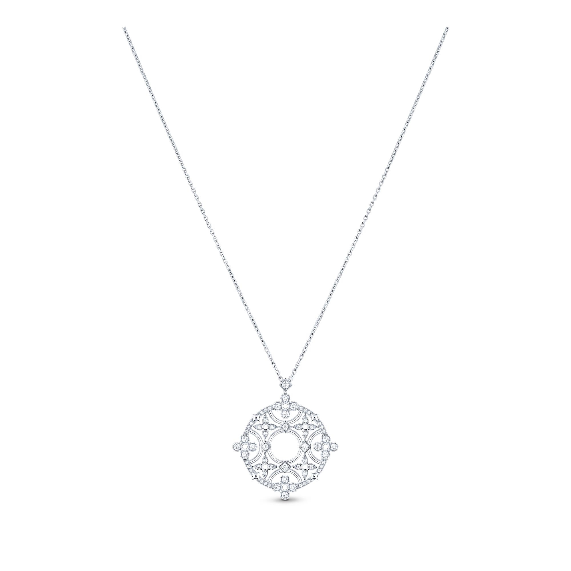 Dentelle Medallion, White Gold And Diamonds - 1