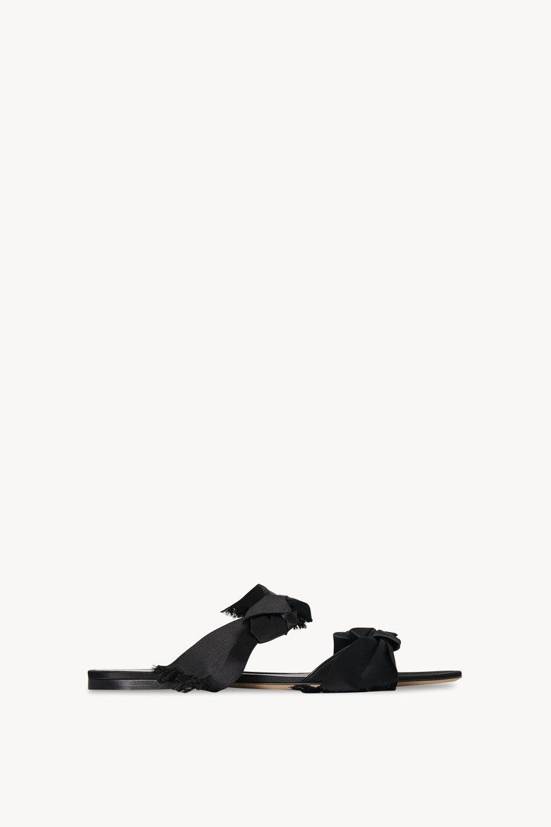 Vika Knot Sandal in Satin - 1