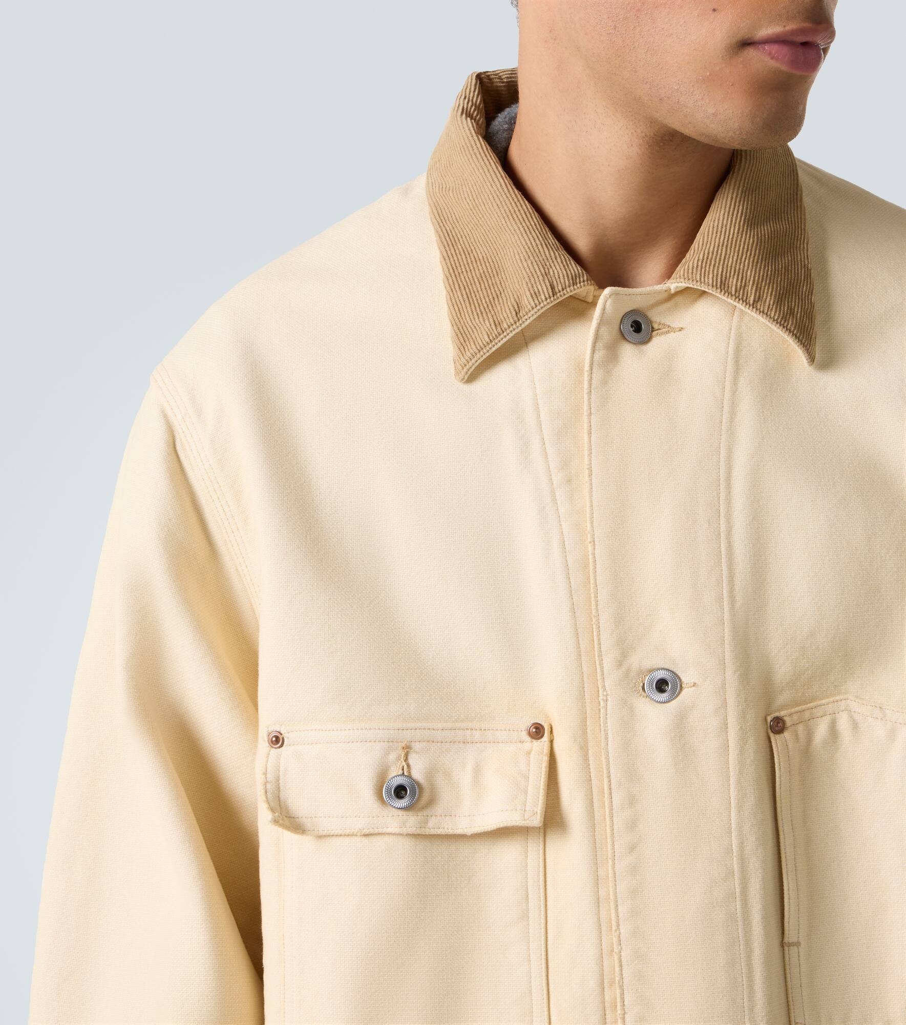 Cotton, hemp, and silk field jacket - 8