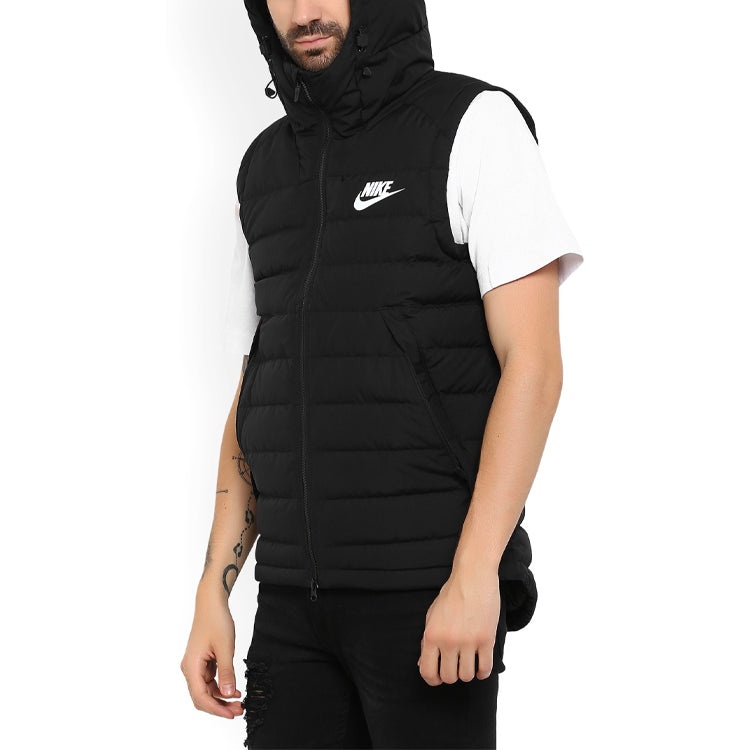 Nike Down Casual Sports hooded Down Vest Black 806865-012 - 5