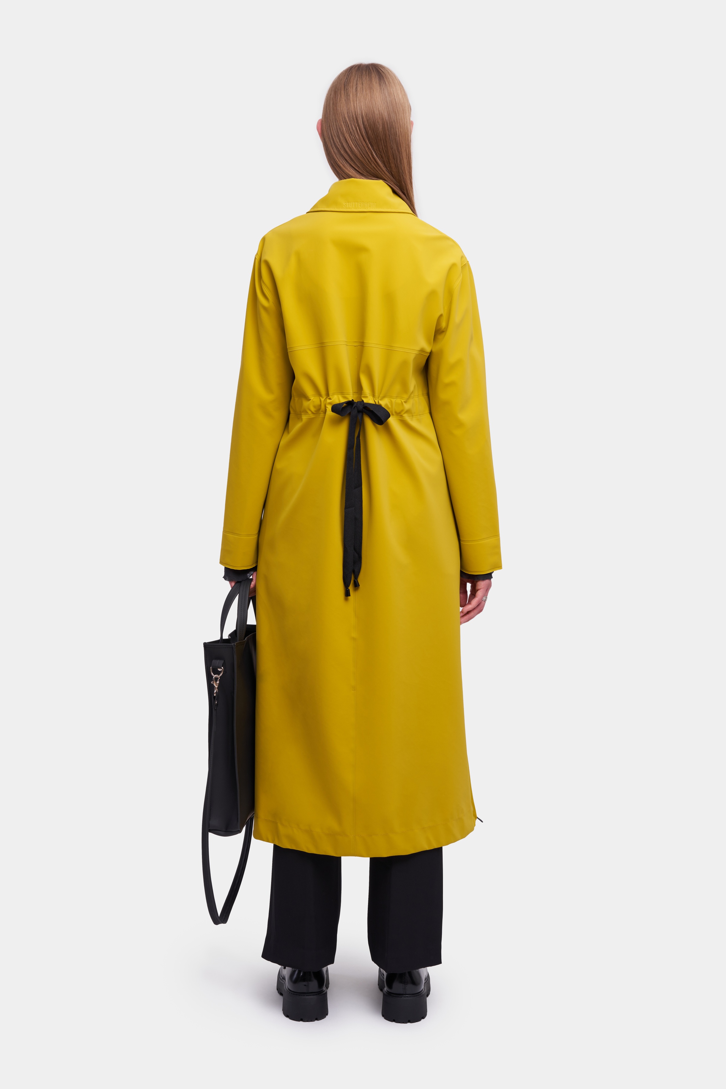Hornstull Matte Long Raincoat Gold - 4