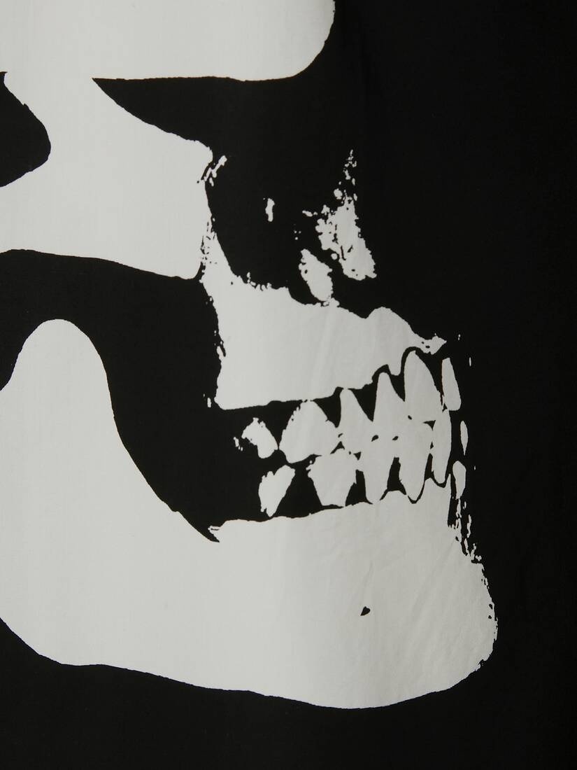 Skull Camouflage Print Shirt in Black/white - 5
