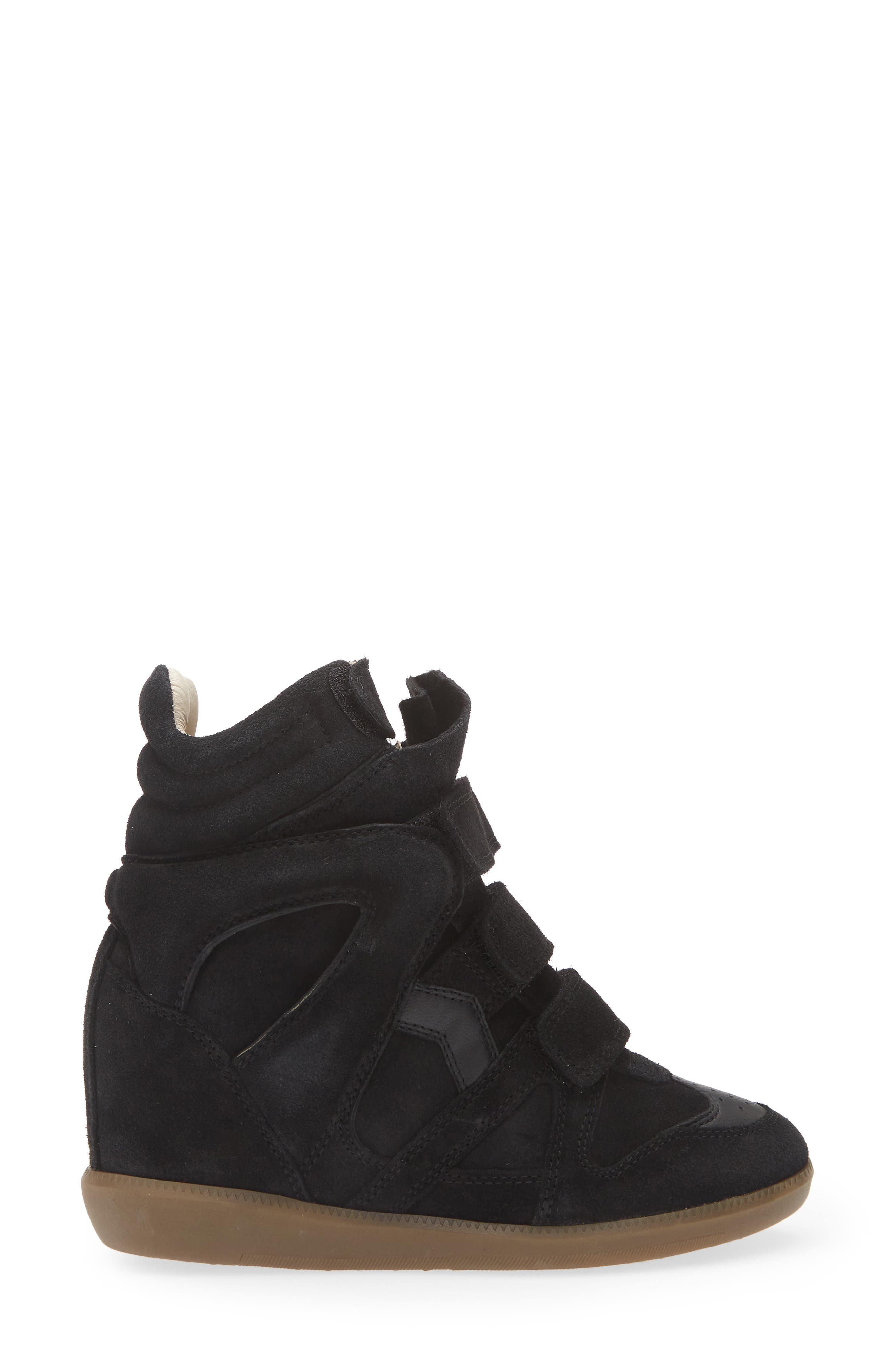 Isabel Marant Bekett Hidden Wedge High Top Sneaker in Black at Nordstrom - 3