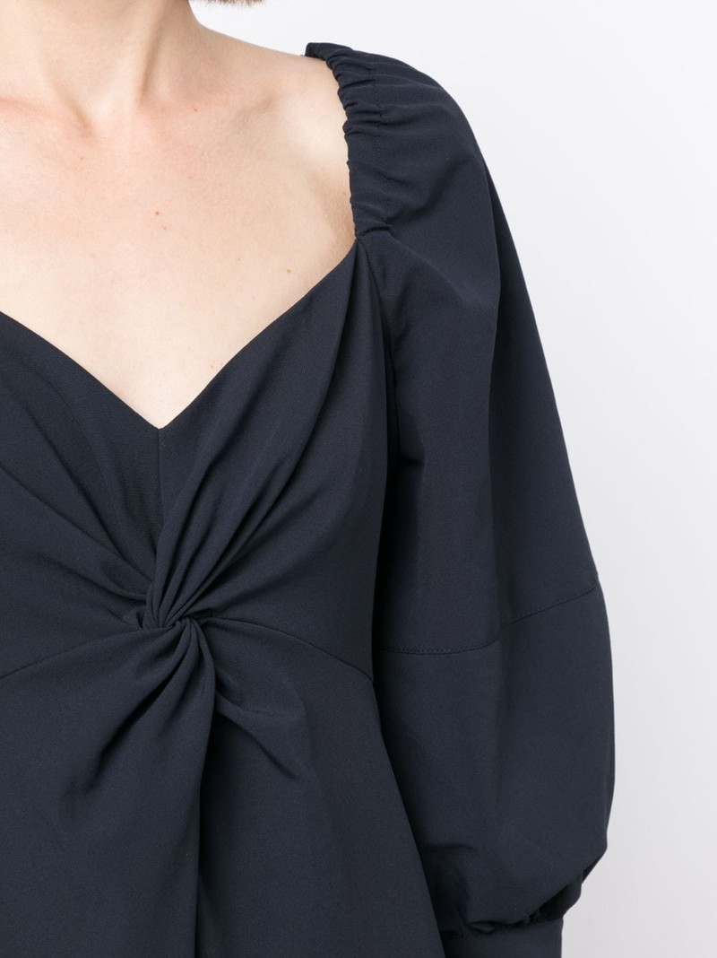 Kristina bishop-sleeves midi dress 5
