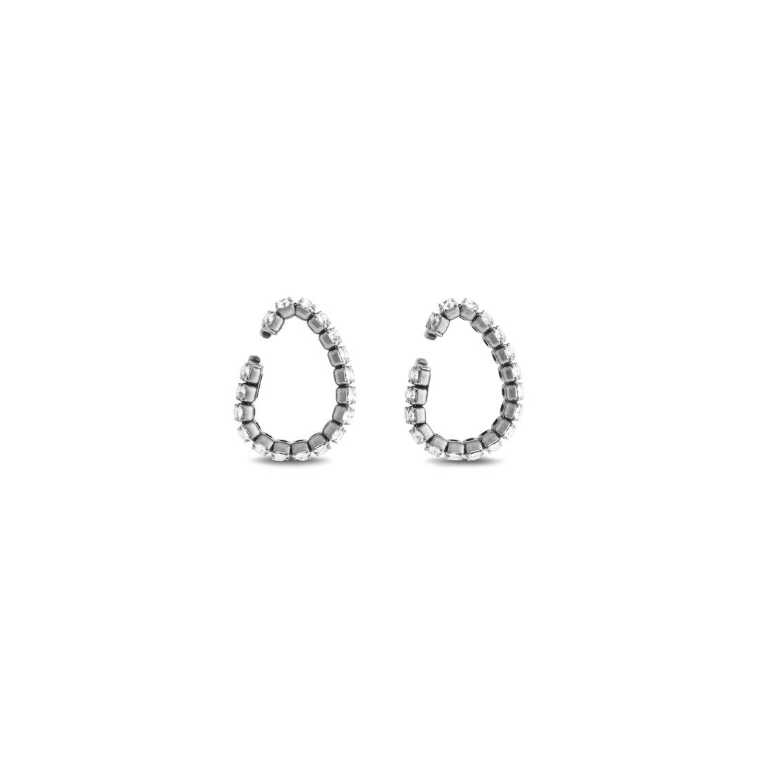 Women's Glam Ear Cuffs in Antique Silver - 3