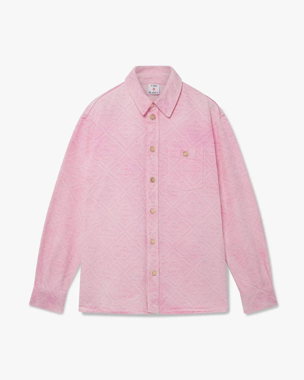 Pink Laser Denim Shirt - 1